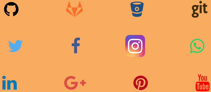 3d Social Icons with animation using CSS3