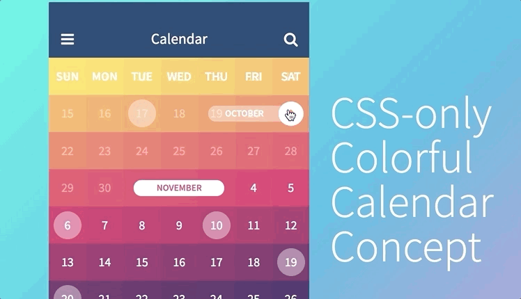 38 CSS Calendars