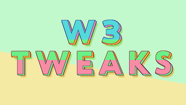 Single Element, Multi Coloured 3D Text Effect