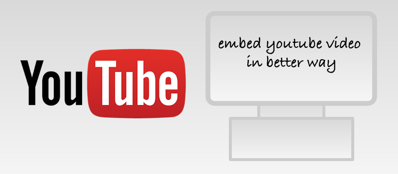 Embed YouTube Videos without affecting the website performance