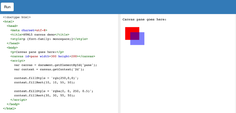 Tryit Editor for HTML CSS JavaScript using CodeMirror